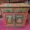 k74 8 indian furniture sideboard hand painted green small main