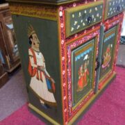 k74 8 indian furniture sideboard hand painted green small side