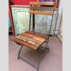 k74 2498 indian furniture chair folding reclaimed iron main