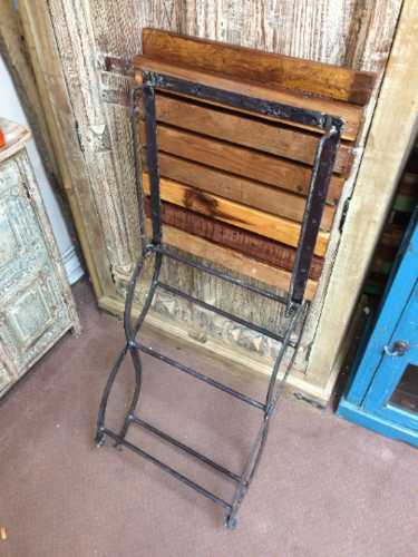 k74 2498 indian furniture chair folding reclaimed iron folded