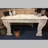 k74 3709 indian furniture console table white carved front main