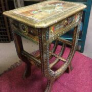 k74 62 indian furniture side table hand painted unique side