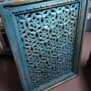 k74 90 indian accessories wall panel agua green carved star left