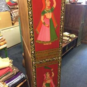 k74 14 indian furniture cabinet red hand painted side