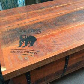 k74 34 indian furniture trunk coffee table storage barrel stamp