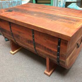 k74 34 indian furniture trunk coffee table storage barrel right