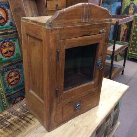 kh22 129 indian small cabinet teak wood left