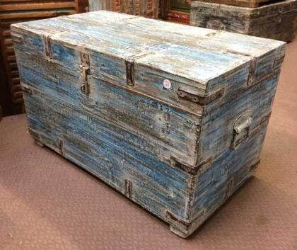 kh22 179 c indian furniture trunk storage shabby chest box right