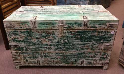 kh22 179 e indian furniture trunk storage shabby chest box front