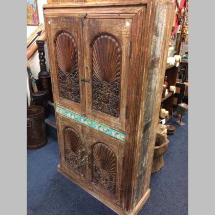 kh22 106 indian furniture cabinet carved door main