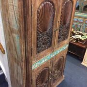 kh22 106 indian furniture cabinet carved door left