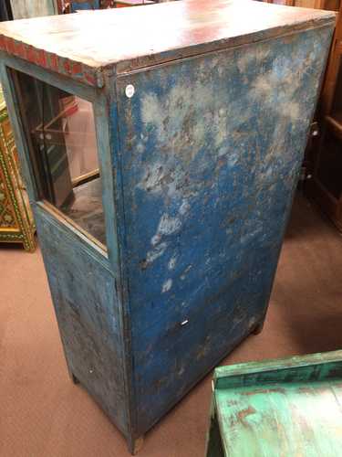 kh22 141 indian furniture cabinet painted colourful back