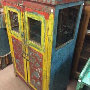 kh22 141 indian furniture cabinet painted colourful right