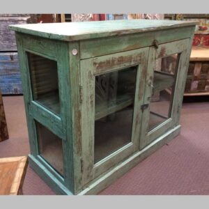 kh22 160 indian furniture cabinet glass shabby main