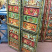 kh22 181 indian furniture door hand painted colourful right