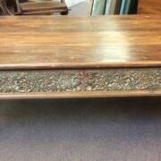 KH22 108 B indian furniture carved edge coffee table front