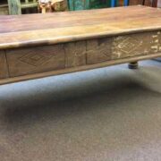 KH22 108 C indian furniture carved edge coffee table back