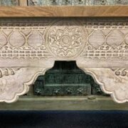 k76 0101 indian furniture white and natural console close