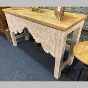 k76 0101 indian furniture white and natural console main