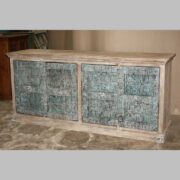 k76 0130 indian furniture sideboard carved blue factory