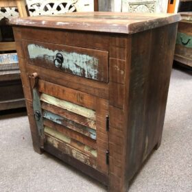 k76 0133 indian furniture bedside reclaimed wide slat right 2