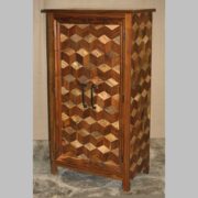 k76 0257 indian furniture cabinet block medium 2 door factory