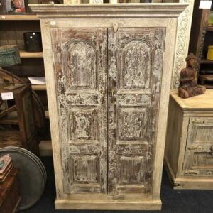 k76 0268 indian furniture cabinet old door large front