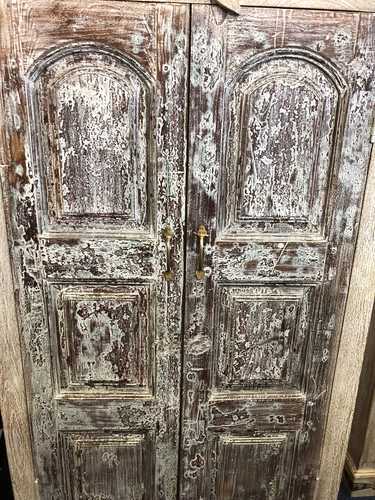 k76 0268 indian furniture cabinet old door large close