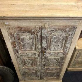 k76 0268 indian furniture cabinet old door large top