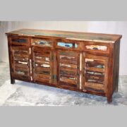 k76 0556 indian furniture sideboard reclaimed 4 door drawers large factory