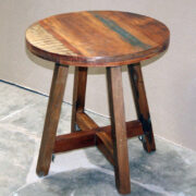 k76 0567 indian furniture stool reclaimed round cross leg factory
