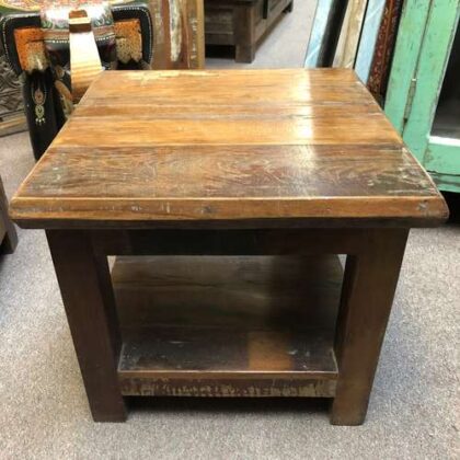 k76 0599 b indian furniture csmall table reclaimed front