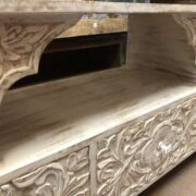 k76 1088 indian furniture tv cabinet white carved space