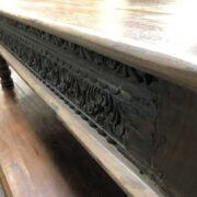 k76 1363 indian furniture carved edge coffee table large teak right 2