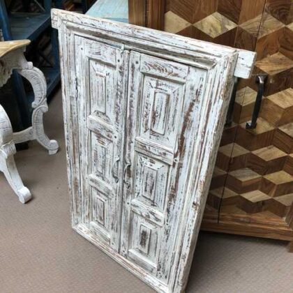 k76 1461 indian furniture window whitewashed doored right