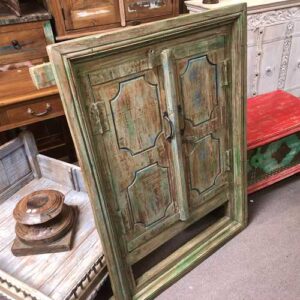 k76 1471 indian furniture window green doored left