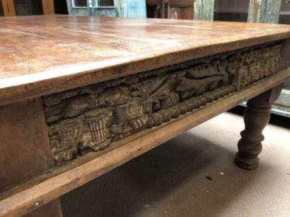 k76 1553 indian furniture coffee table carved edges factory 3