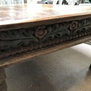 k76 1553 indian furniture coffee table carved edges factory 5