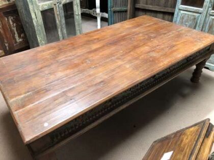 k76 1553 indian furniture coffee table carved edges factory top