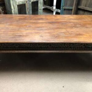 k76 1553 indian furniture coffee table carved edges factory front