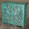 k76 1763 indian furniture cabinet green carved factory