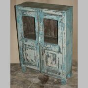 k76 2099 indian furniture cabinet blue glass door medium factory