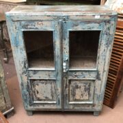k76 2099 indian furniture glass blue cabinet main