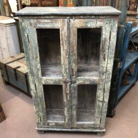 k76 2107 indian furniture shabby glass door cabinet front