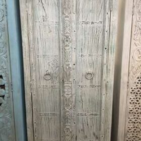k76 2115 indian furniture tall old door cabinet front