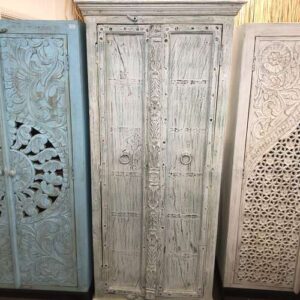 k76 2115 indian furniture tall old door cabinet main