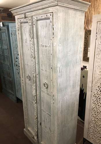 k76 2115 indian furniture tall old door cabinet right