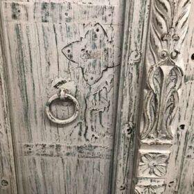 k76 2115 indian furniture tall old door cabinet close