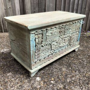 k76 2200 indian furniture trunk carved small factory main
