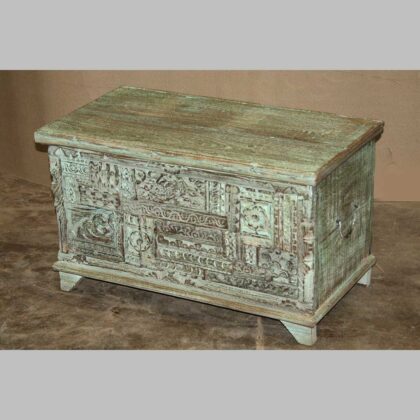 k76 2204 indian furniture trunk carved small factory